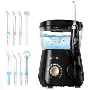 600ML ATMOKO Electric Water Jet Pick Flosser Oral Irrigator Teeth Dental Cleaner
